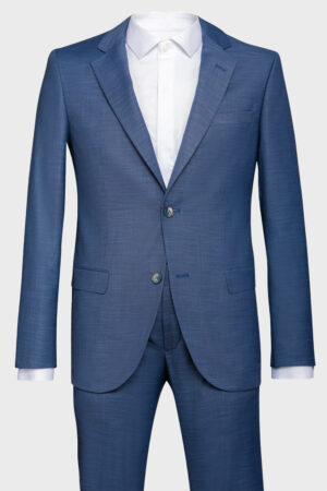 Costum albastru extra slim fit Manzetti