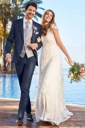 Costum de mire albastru marin slim fit WILVORST