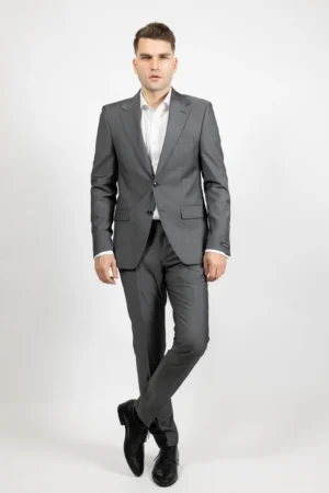 Paolo Rossi slim fit szürke öltöny